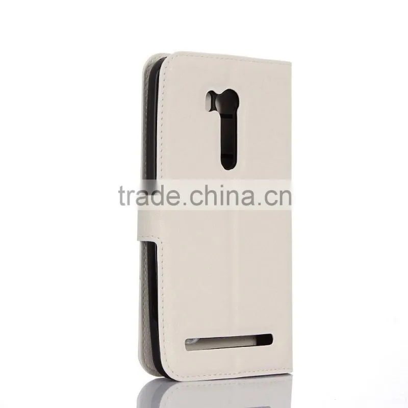 Wholesale Popular Flip Magnetic Wallet Leather Case With Card Slots For Zenfone Go ZB551KL