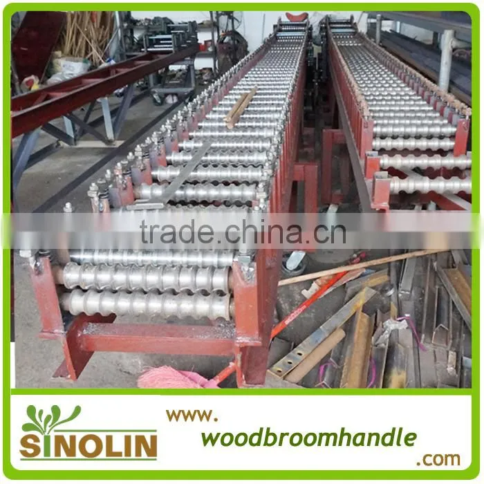 straightening broom stick making machine