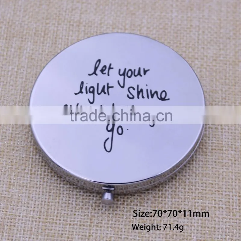 New cosmetic pocket blank sublimation mirror