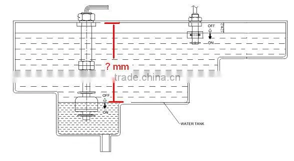 Customized groundwater level sensor switch