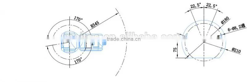 6 Axis 1kg Load 540mm Wingspan Horizonal joint Robot