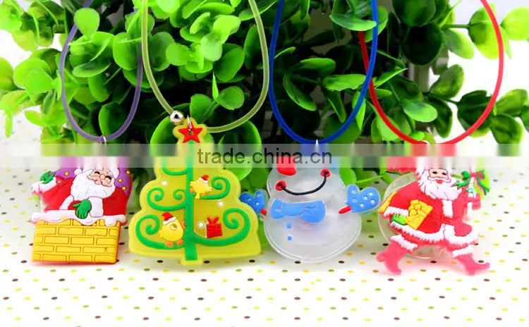 LED flashing christmas father necklace pendant glow necklace