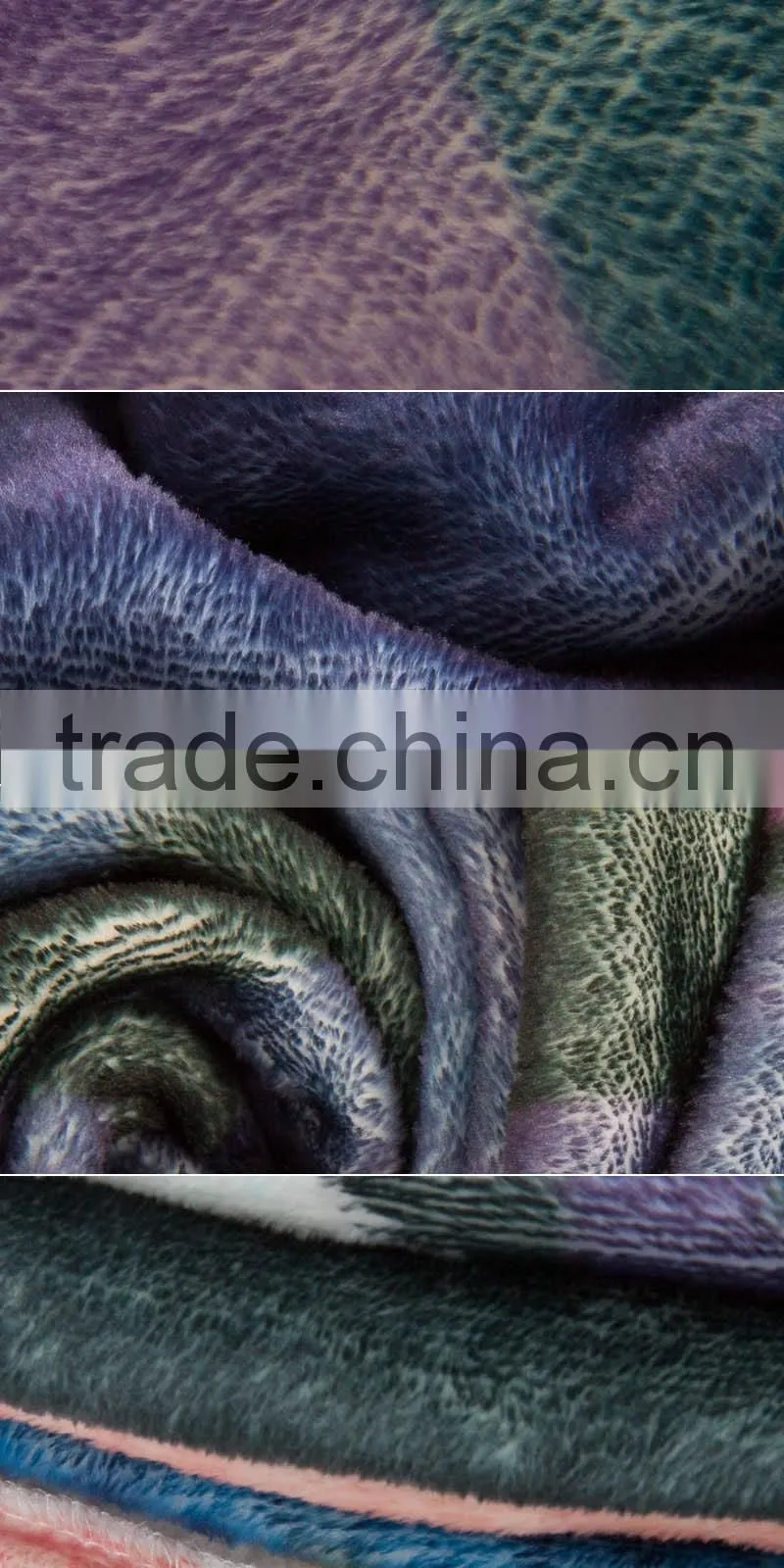 good quality hot sale queen size customize digital printing polar fleece blanket