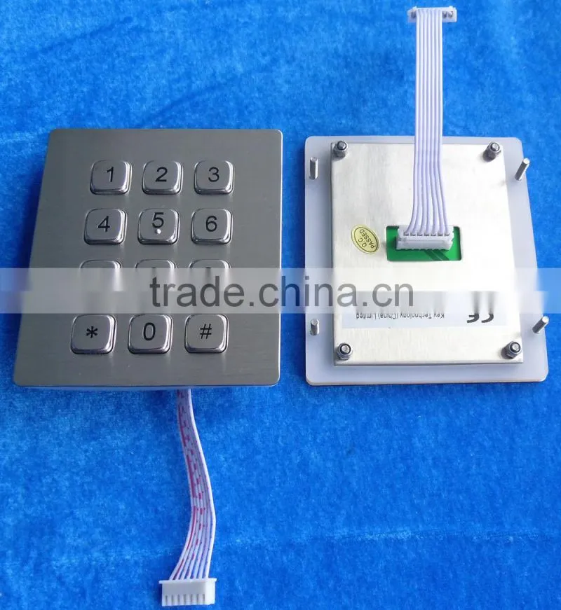 Explosionproof industrial numeric stainless steel keypad