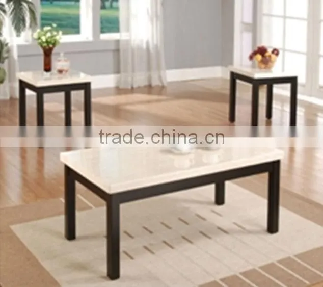 Beggie color Faux Marble Coffee Tables