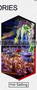POPULAR CHAMPAGNE TABLE LINEN FOR WEDDING ON SHINE MESH