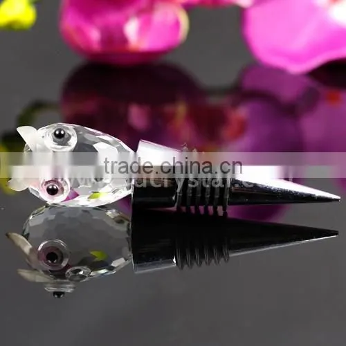Bottle decorative transparent crystal ball wine stopper