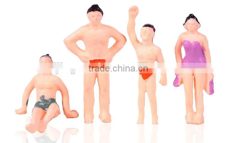 model swimming figure, scale plastic swimming figure for 1/100, plastic mini human figures, plastic 3d swimming figure