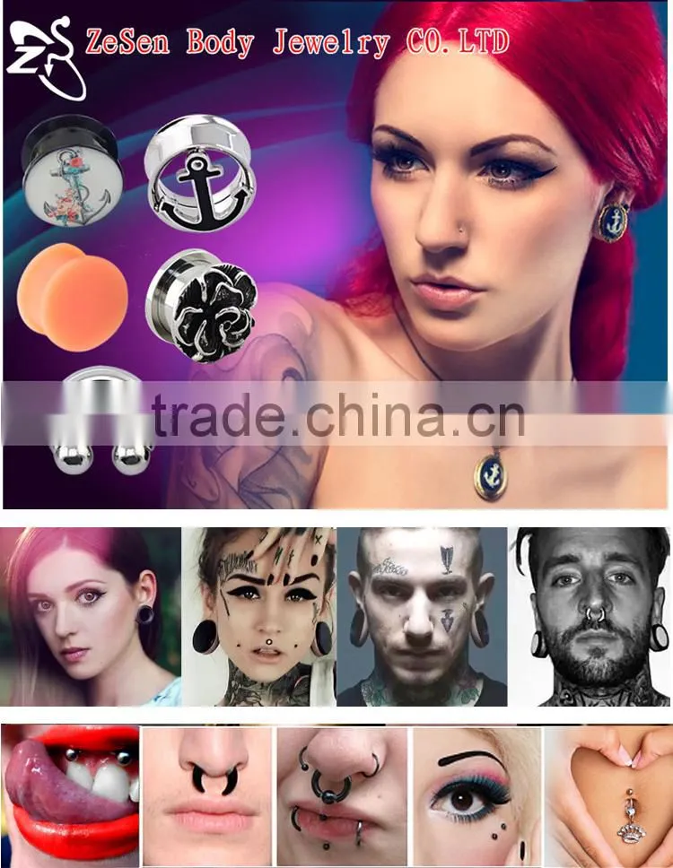 2016 Fashion design cheap vibrating body piercing jewelry candy body piercing jewelry