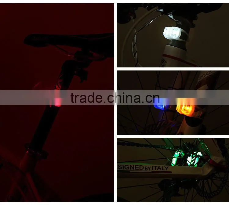 bicycle warning silicone led bike light bicycle silicoen safety lamp