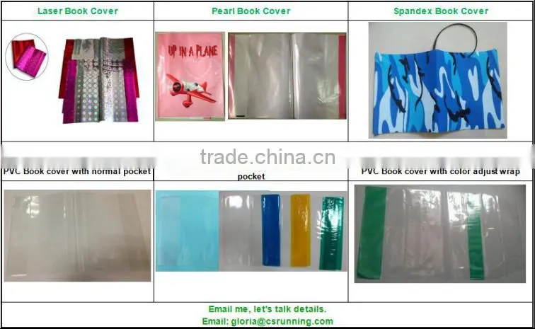 pvc clear film book cover stationery film