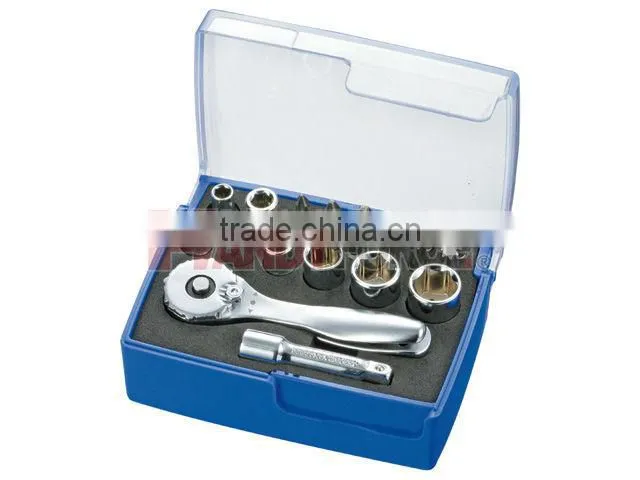 22 PCS Stubby Ratchet Bit & Socket Set / Auto Repair Tool / Hand Tool