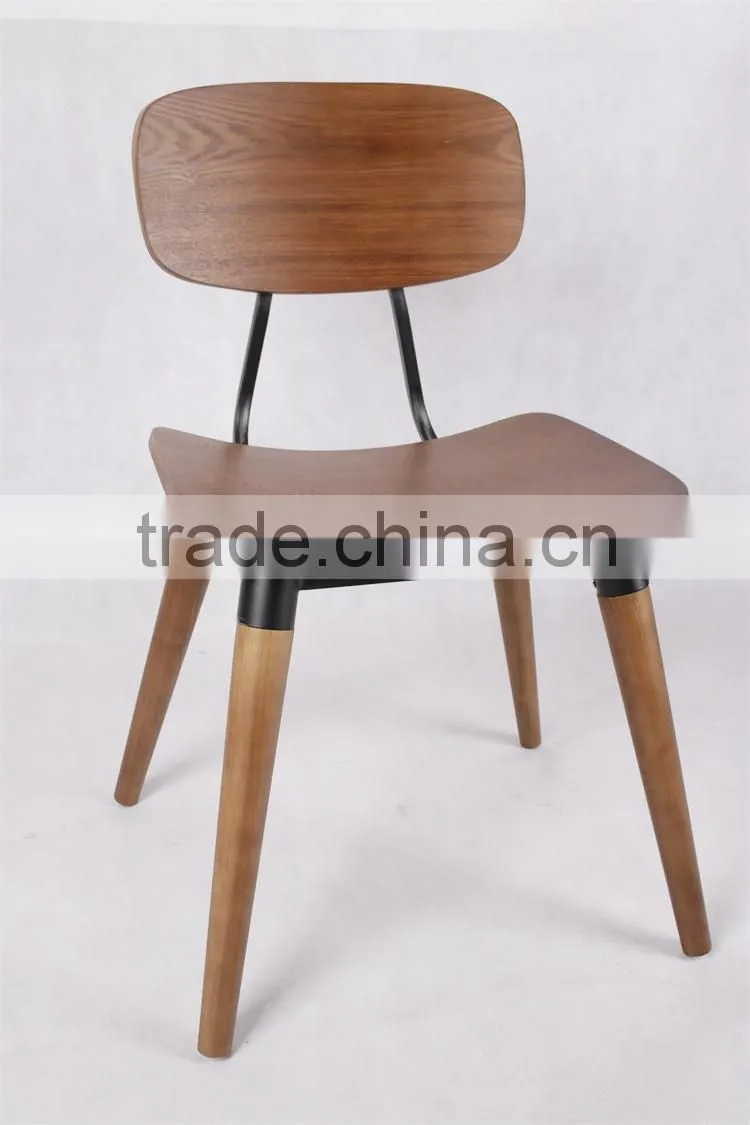 2016 New Design Restaurant Furniture Walnut/Ash Wood Dining Chair