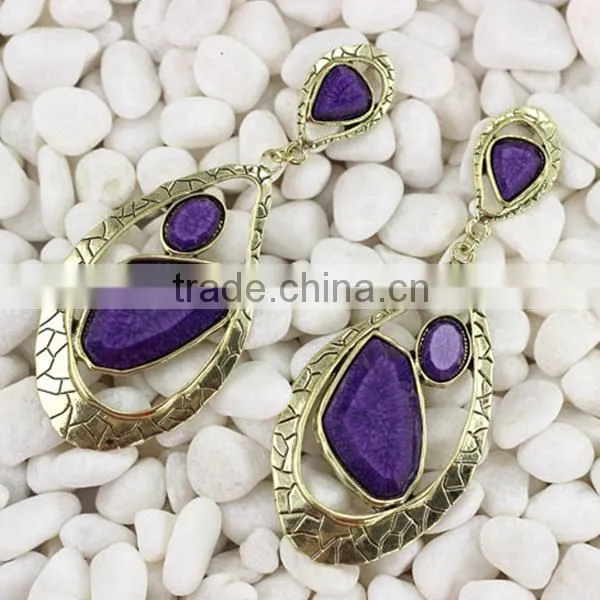 large alloy rhinestone earring, latest fashion earrings