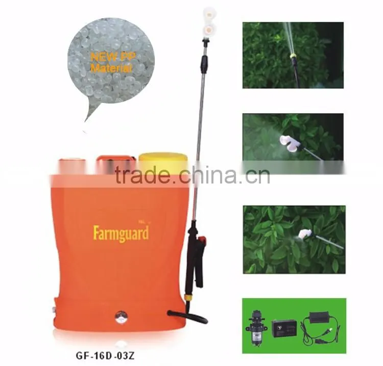 Farmguard Hot sales standard size Factory made cheap battery operated knapsack sprayer