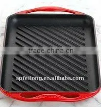 cast iron fry pan with handle