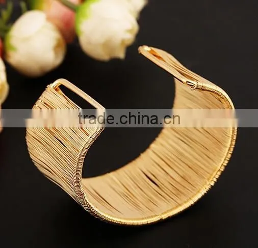 2016 silver stainless steel open cuff bangle bracelets for Women girls jewelry