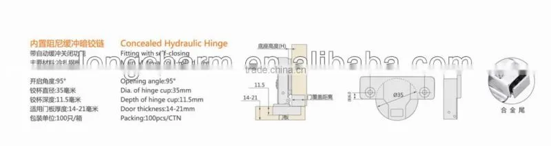 full overlay soft close cabinet hinge