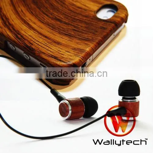 Wallytech Original New For iPod Wooden Earphone