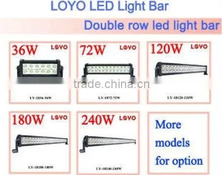 Agriculture Vehicles dual led light bar, double row Off road led light bar 72w