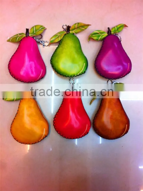 Chinese Handmade Animal Shape Genuine Leather Zip Coin Purse