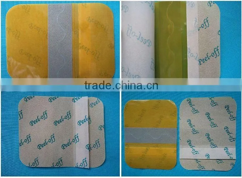 pu breathable medical scald burn bedsore dressing with iodine