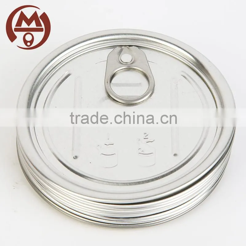 73mm 300# Full open Aluminum easy open cap for dry food