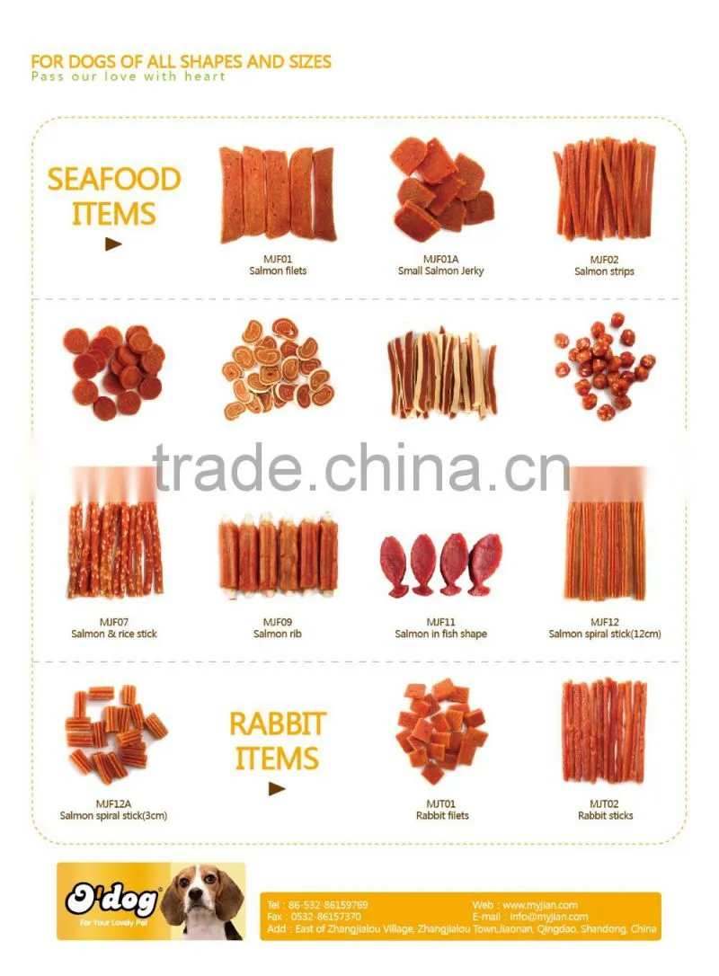 dog treats salmon in fish shape dog snack
