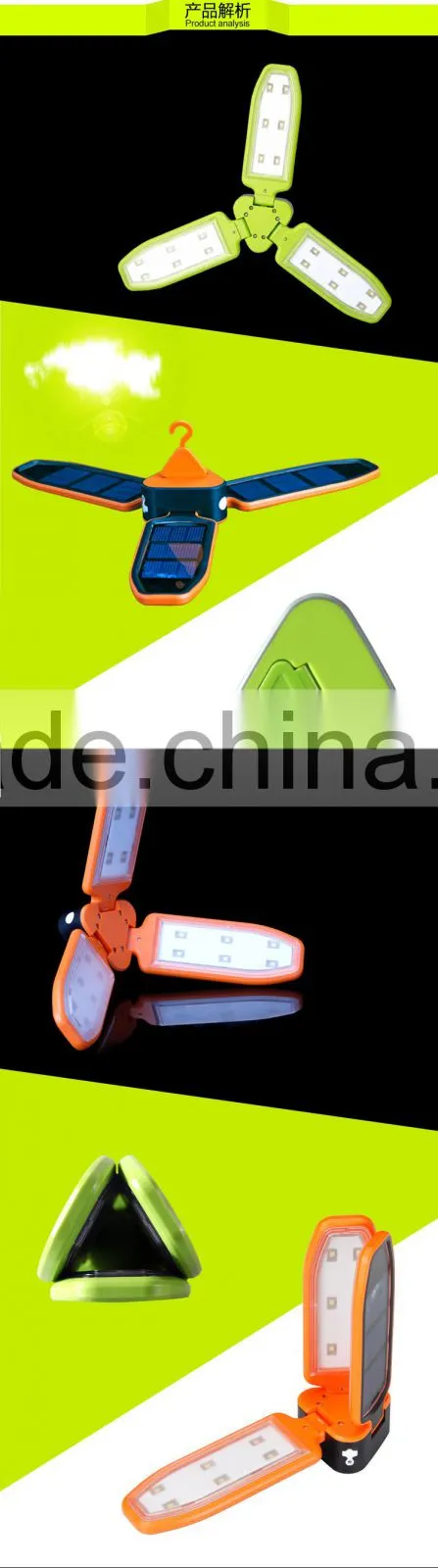 2016 New Professional Super Brightness High Quality Portable Foldable Solar Camping Lantern For Outdoor