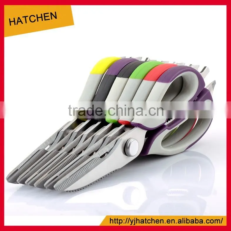 SK-004 LFGB Certificated 2cr13 s/s colourful scissors kitchen shears