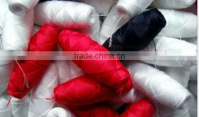 100% "NO SHRINKAGE" Multihead Embroidery schiffli bobbin thread