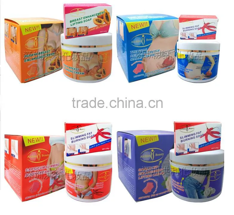 English Packing! AICHUN 3days papaya / green tea big breast cream breast tightening cream breast firming soap