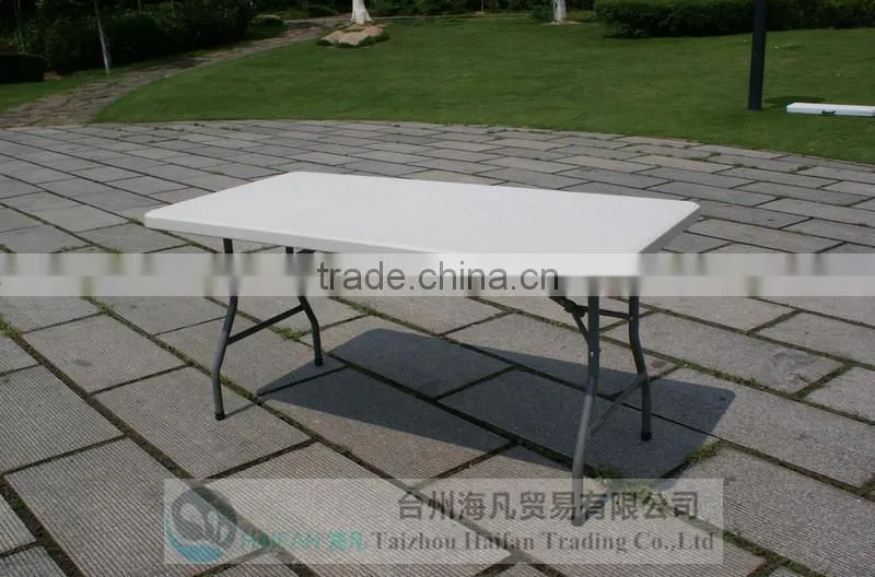 strong and durable 5FT plastic folding writing table/hot sell adjustable drafting table for party
