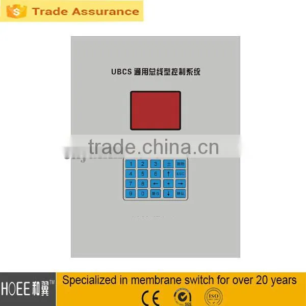 4x4 16 embossed buttons membrane led control switch keypad