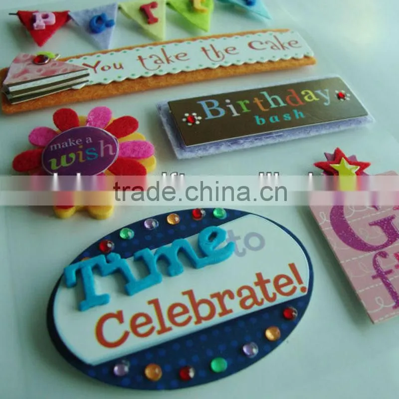 3d sport handmade sticker customer sticker