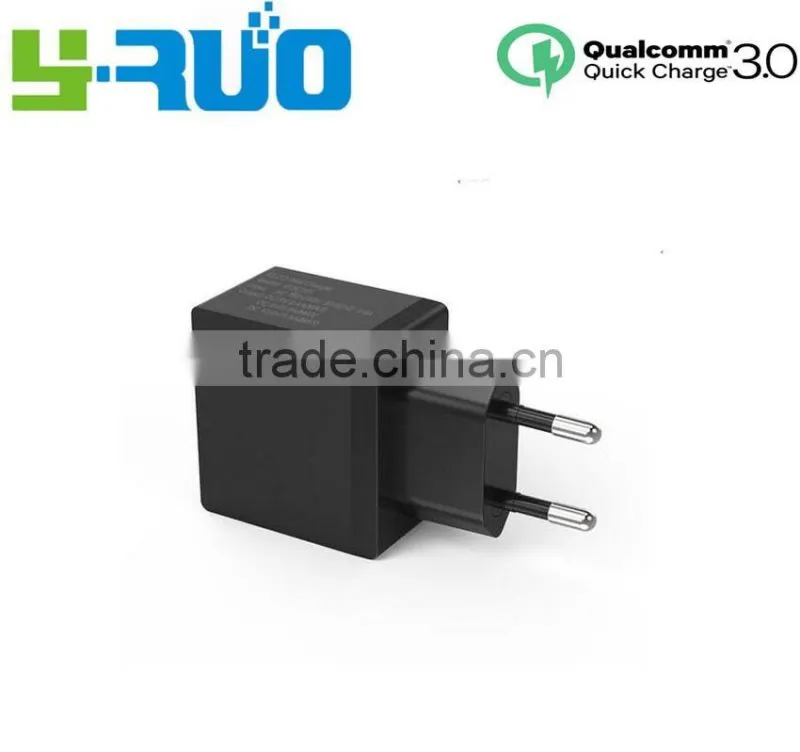 2016 Private mold fast charge QC 3.0 /2.0 home /travel /wall Charger with EU plug