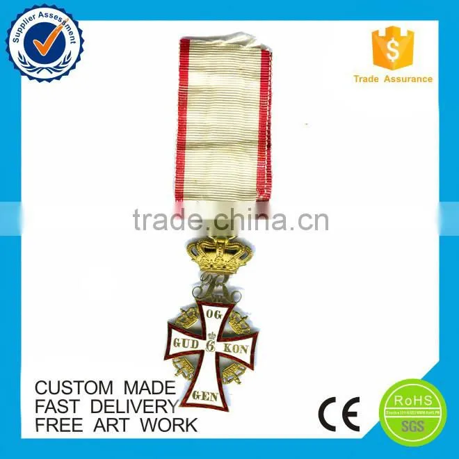 Custom cross series die casting metal medal