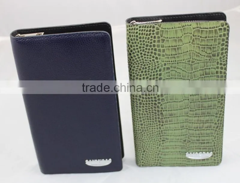 2015 Newest Style Leather Wallet, High Quality Different Leather Men's Wallet With Metal Logo Fashion Wallet