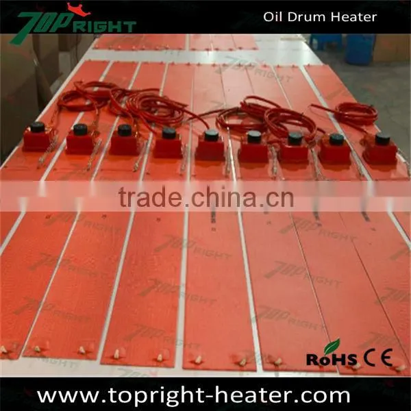 Most Popular Flexible insulation Oil Drum Silicone Rubber Heater Belt