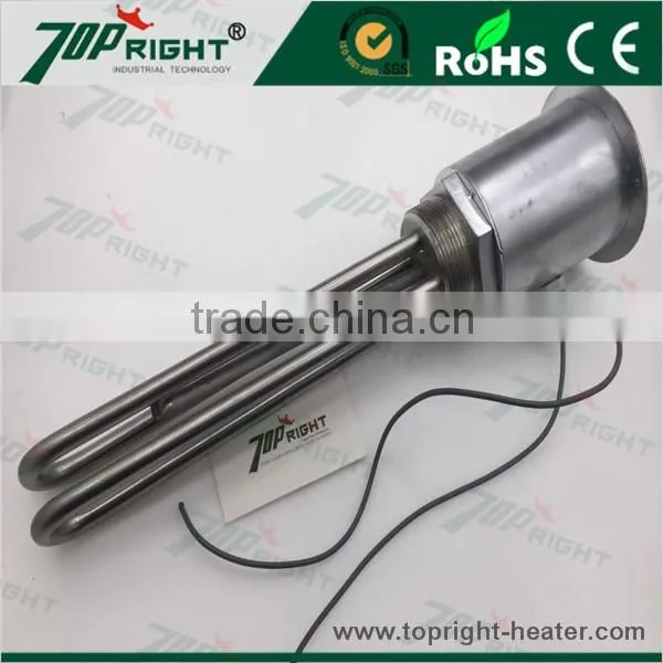 SUS304 240v 9250w 1.5" flange tubular immersion heater