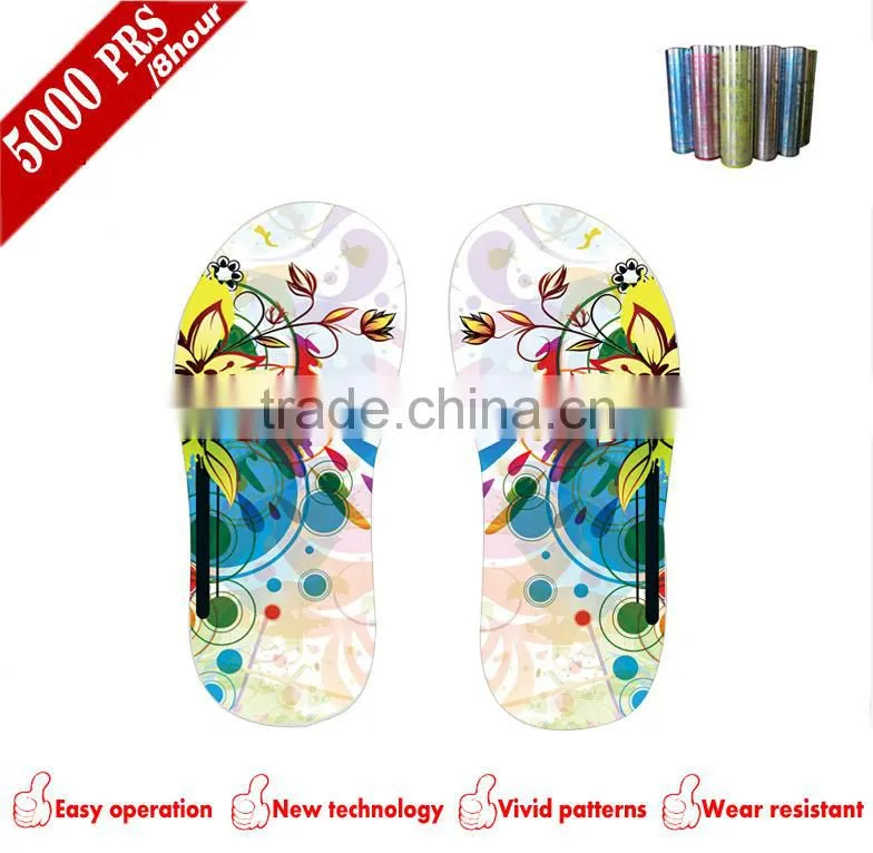 Brand new sillicone slipper transferring print film