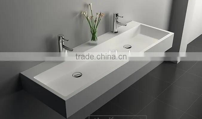 sanitary ware wall hung acrylic solid surface wash basin,Artificial Stone Washing Basin
