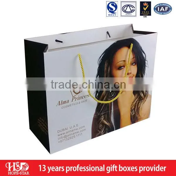 Custom clear window hair extension packaging box, paper hair extension packaging wholesale