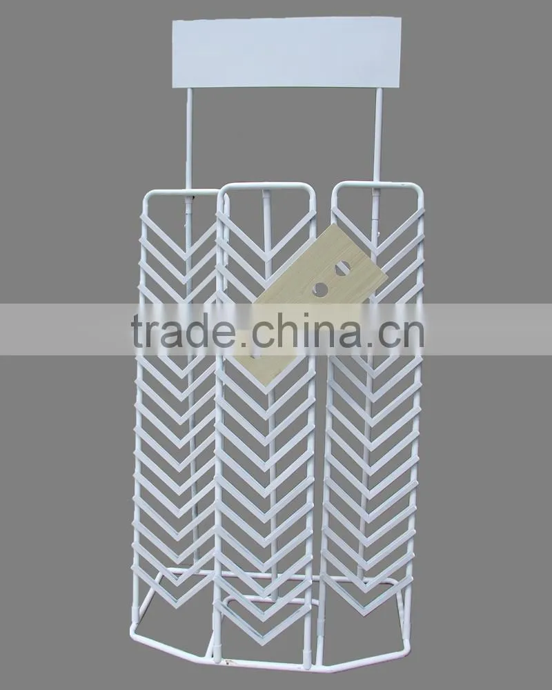 floor metal custom ceramic tile display rack stand HSX-S0364