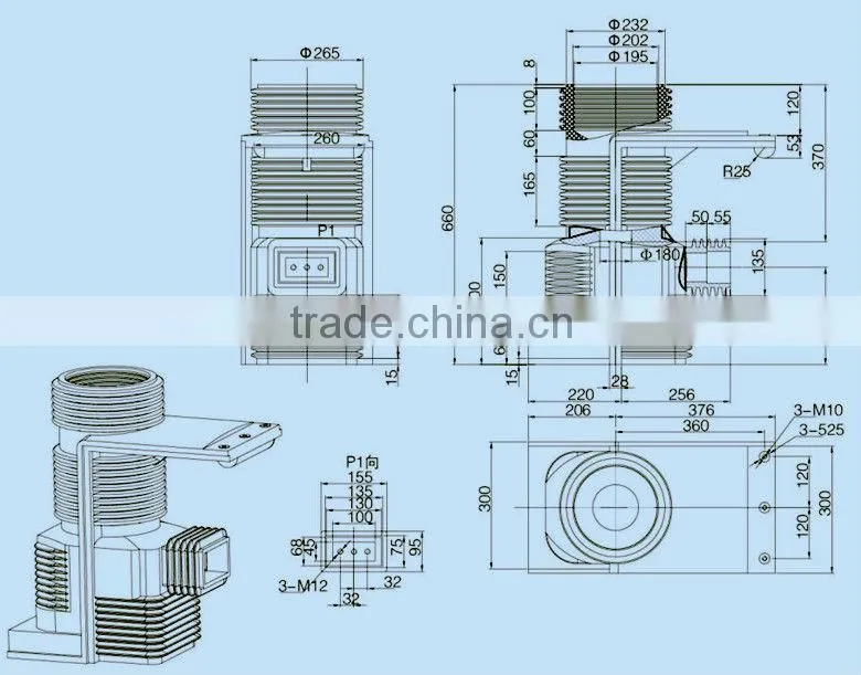 YUEQING GHORIT LDBJ9-35 CURRENT TRANSFORMER AND NECESSARY INSULATION
