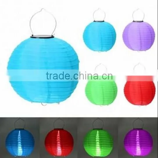 12 inch Solar LED Lantern / Garden Lamp Decor / led solar camping lantern