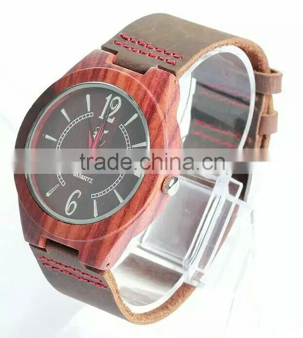 hot wood watch style made of nature wood and Japan movement hot selling