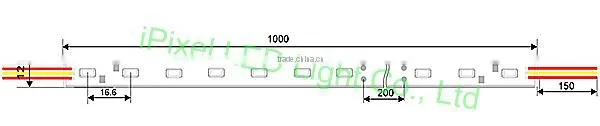 iPixel LED waterproof SMD 5730 aluminum led strip 24V rigid led strip