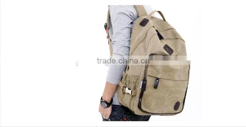2015 Design Canvas Backpack Fashion School bags