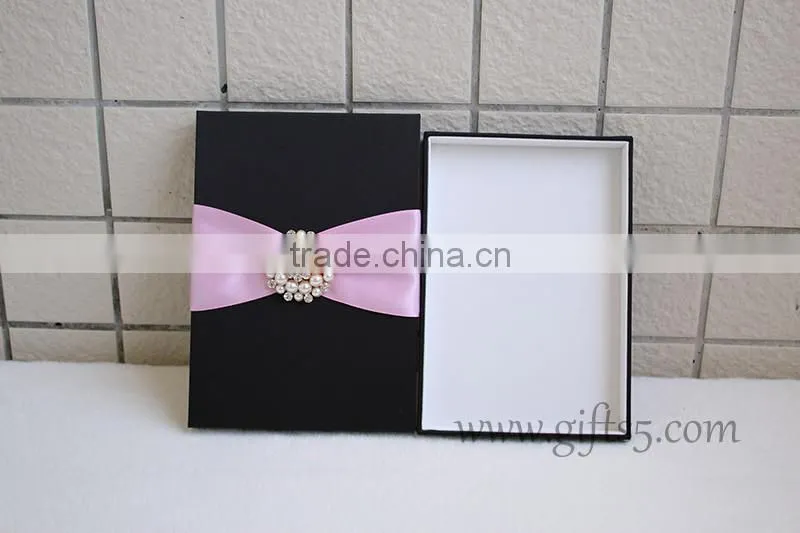 Black wedding invitation boxes wholesale